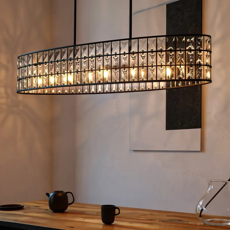 UQL6131 Cosmopolitan Indoor Chandelier, 8.25''H x 42.00''W x 10.50''Dep, Matte Black Finish, Casselton Collection — Urban Ambiance LED Linear Lights 100.0W 3000K