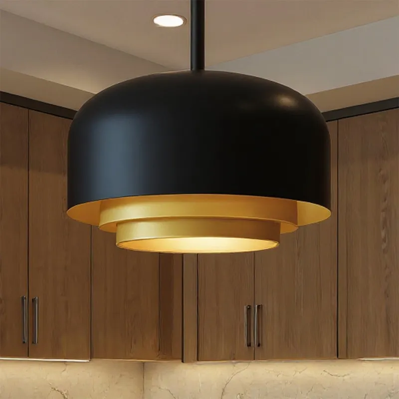 UQL6121 Glam Indoor Pendant, 11.50''H x 22.00''W x 22.00''Dep, Matte Black Finish, Joplin Collection — Urban Ambiance LED Landscape Lights 100.0W 3000K