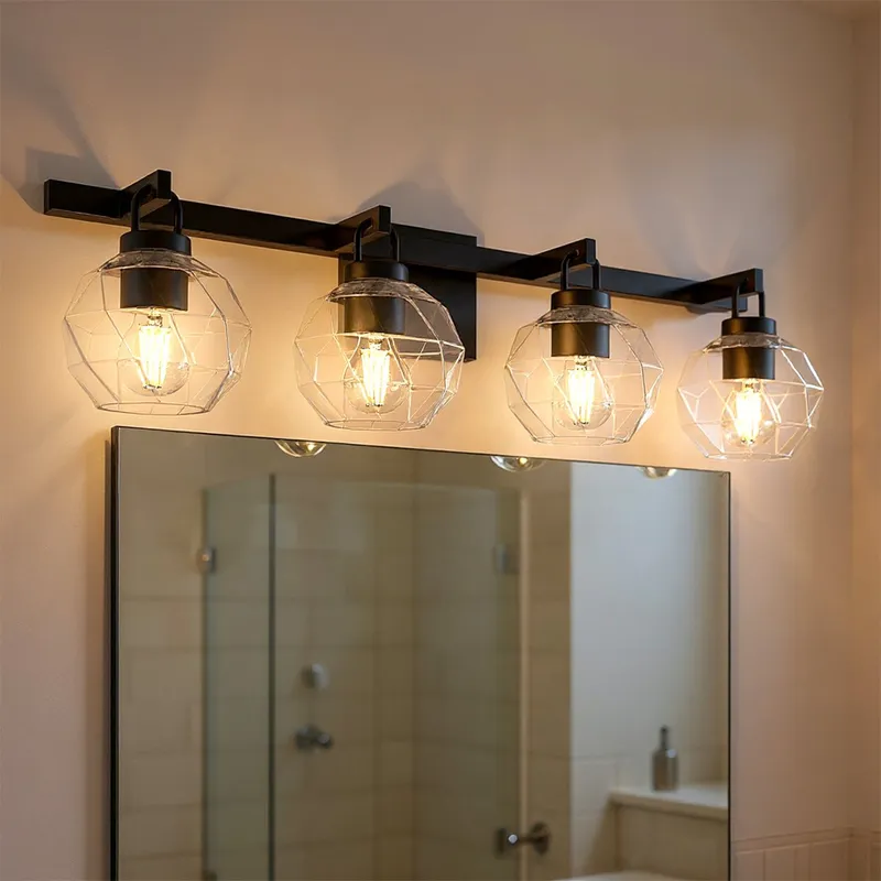 UQL6085 Cosmopolitan Indoor Bath Light, 8.25''H x 32.00''W x 7.50''Dep, Matte Black Finish, Delano Collection — Urban Ambiance LED Linear Lights 100.0W 3000K
