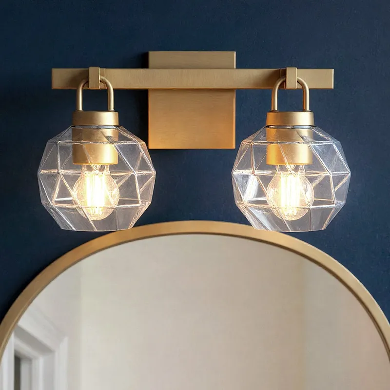 UQL6080 Cosmopolitan Indoor Bath Light, 8.25''H x 16.00''W x 7.50''Dep, Bronze Gold Finish, Delano Collection — Urban Ambiance LED Linear Lights 100.0W 3000K
