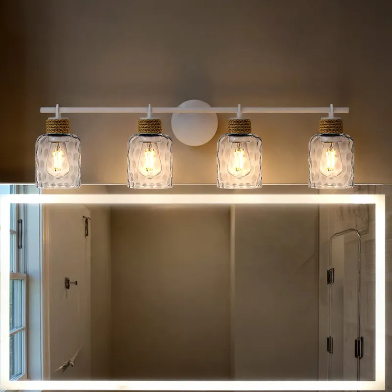 UQL6012 Natural Indoor Bath Light, 9.25''H x 33.75''W x 5.75''Dep, Matte White Finish, Lancaster Collection — Urban Ambiance LED Linear Lights 100.0W 3000K