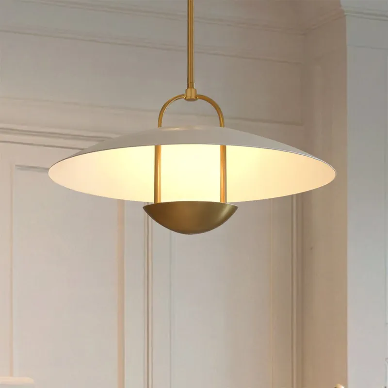 UQL6002 Urban Loft Indoor Pendant, 9.75''H x 18.00''W x 18.00''Dep, Brushed Gold Finish, Lehi Collection — Urban Ambiance LED Landscape Lights 14.0W 3000K
