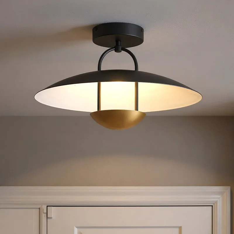 UQL6001 Urban Loft Indoor Ceiling Light, 11.00''H x 18.00''W x 18.00''Dep, Matte Black Finish, Lehi Collection — Urban Ambiance LED Post Top Lights 14.0W 3000K
