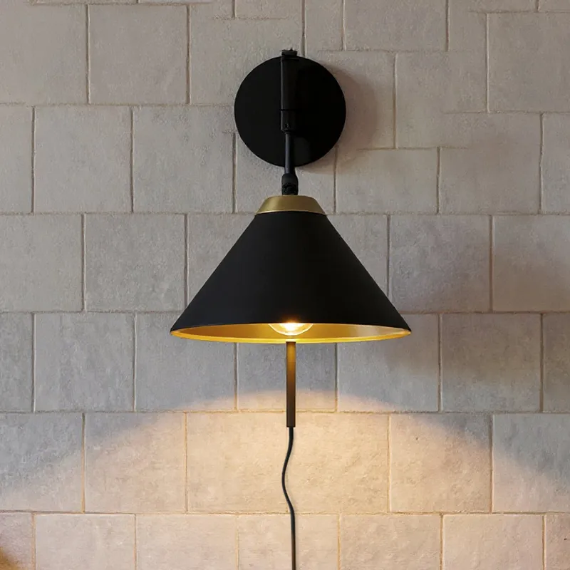 UQL5982 Urban Loft Indoor Wall Sconce, 12.00''H x 10.00''W x 16.75''Dep, Matte Black Finish, Hanford Collection — Urban Ambiance LED Wall Lights 100.0W 3000K