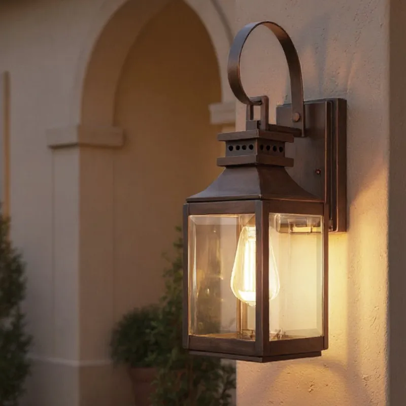 UFS1000 Transitional Outdoor Wall Sconce 17.75''H x 5.5''W, Genuine Copper, Dark-Patina, Calderdale Collection — Urban Ambiance LED Wall Lights 60.0W 3000K