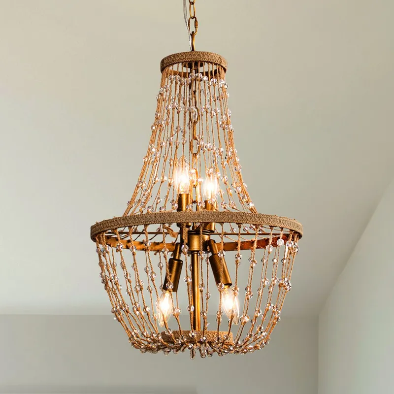 ULB2447 Cosmopolitan Indoor Chandelier, 16.54"W x 16.54"D x 25.2"H, Antique Brass Finish, Harbor Collection — Urban Ambiance LED Landscape Lights 40.0W 3000K