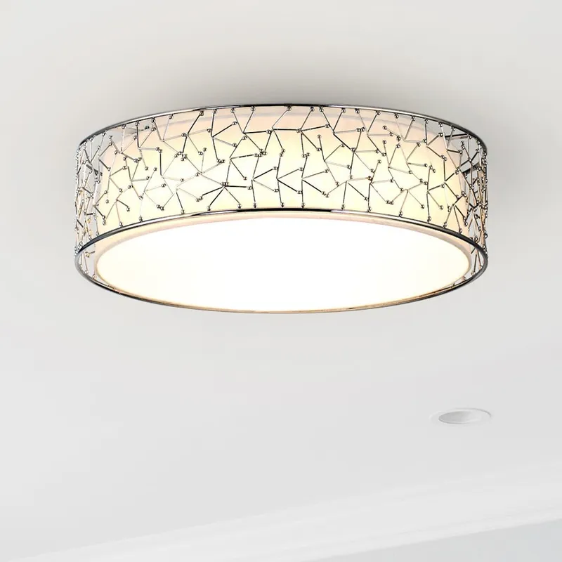 ULB2424 Transitional Indoor Ceiling Fixture, 17.5"W x 17.5"D x 5.3"H, Brushed Nickel Finish, Harbor Collection — Urban Ambiance LED Post Top Lights 17.0W 3000K