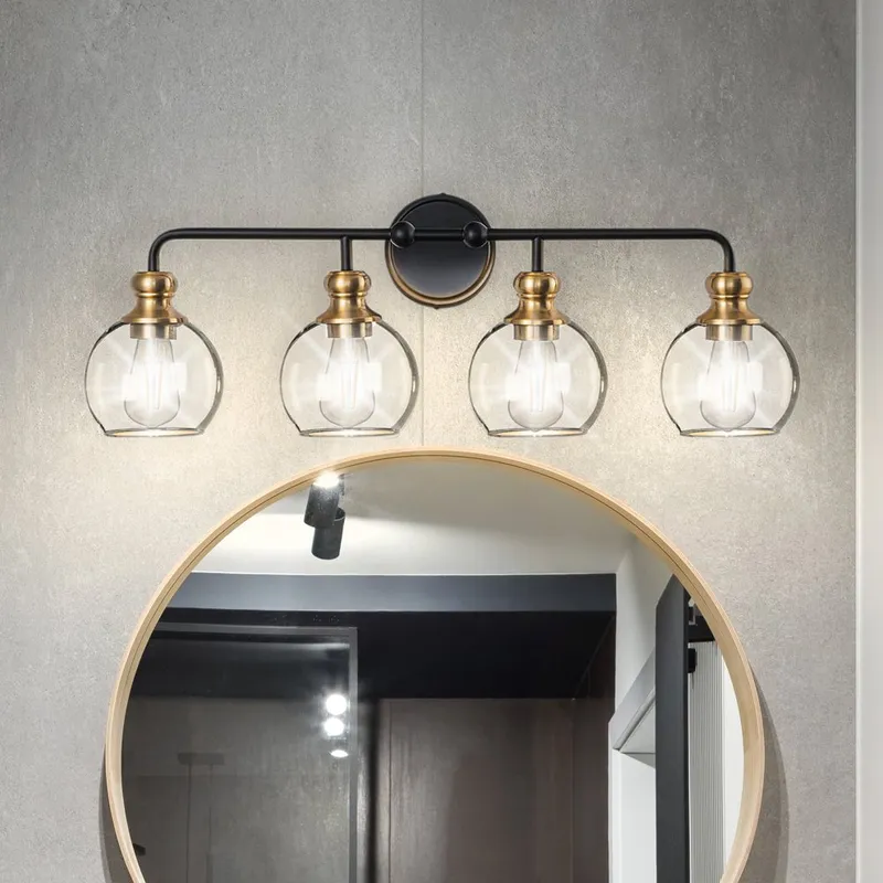 ULB2411 Modern Farmhouse Indoor Bath Light, 30"W x 7.9"D x 10.5"H, Matte Black Finish, Leavenworth Collection — Urban Ambiance LED Linear Lights 60.0W 3000K