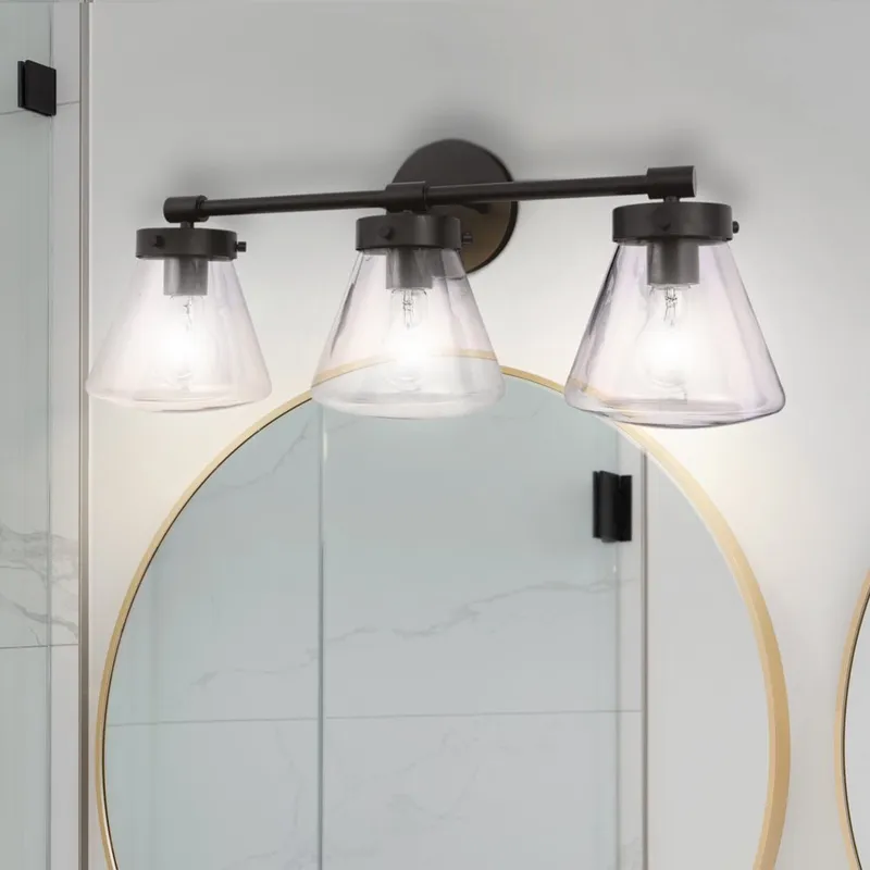 ULB2383 Contemporary Indoor Bath Light, 30.3"W x 7.67"D x 10.1"H, Matte Black Finish, Havasu Collection — Urban Ambiance LED Linear Lights 40.0W 3000K
