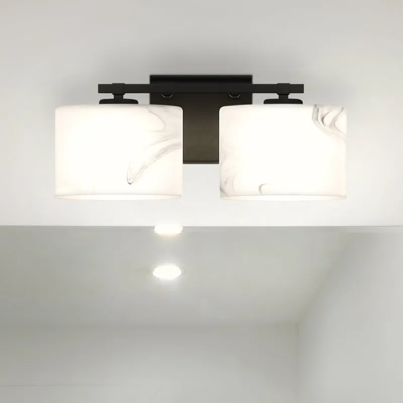 UQL5550 Contemporary Indoor Bath Light, 6.25''H x 15''W x 5.25''D, Matte Black Finish, Nowra Collection — Urban Ambiance LED Smart & Connected Lighting 40.0W 3000K