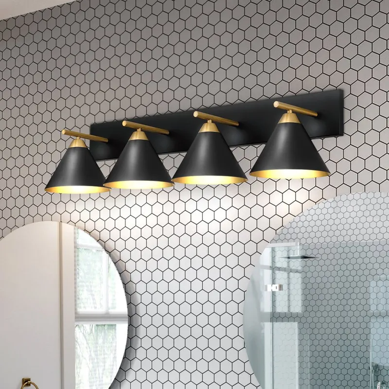 UQL5542 Modern Indoor Bath Light, 8.75''H x 37.5''W x 9.5''D, Matte Black Finish, Kiel Collection — Urban Ambiance LED Linear Lights 60.0W 3000K