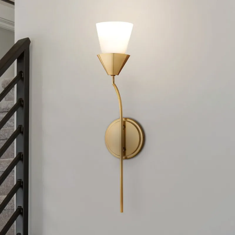 UHP5049 Traditional Indoor Wall Sconce, 22-1/2''H x 5-3/4"W x 5-1/8''D, Soft Gold Finish, Larimore Collection — Urban Ambiance LED Wall Lights 60.0W 3000K