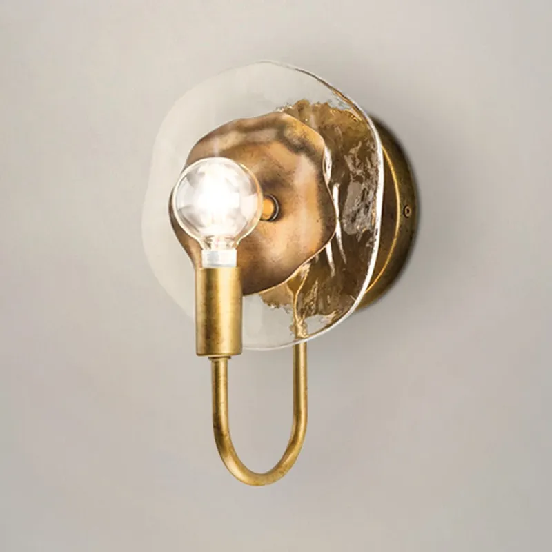 UHP5023 Glam Indoor Wall Sconce, 9-1/4''H x 4-7/8"W x 6-5/8''D, Gold Ombre Finish, Randwick Collection — Urban Ambiance LED Wall Lights 60.0W 3000K