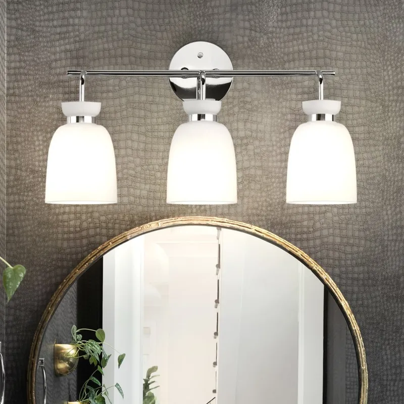 UHP5006 Minimalist Indoor Bath Light, 11''H x 6-5/8"W x 22''D, Polished Chrome Finish, Underwood Collection — Urban Ambiance LED Linear Lights 100.0W 3000K