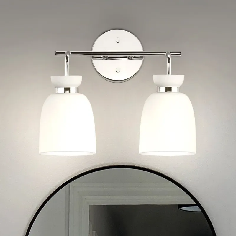 UHP5003 Minimalist Indoor Bath Light, 11''H x 6-5/8"W x 14''D, Polished Chrome Finish, Underwood Collection — Urban Ambiance LED Smart & Connected Lighting 100.0W 3000K