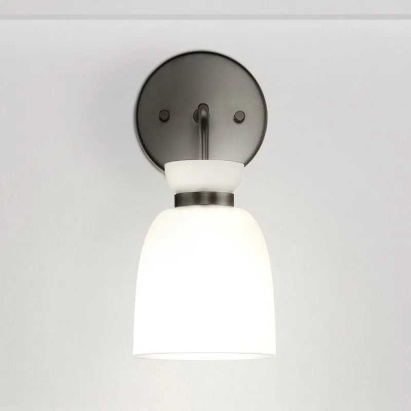 UHP5002 Minimalist Indoor Bath Light, 11''H x 6-5/8"W x 5-1/8''D, Matte Black Finish, Underwood Collection — Urban Ambiance LED Smart & Connected Lighting 100.0W 3000K