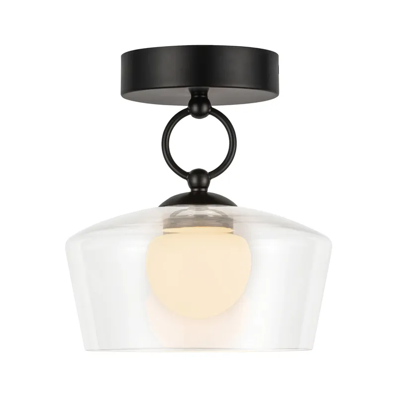 Leota 8-in Semi-Flush Mount — Kuzco Lighting LED Post Top Lights  3000K