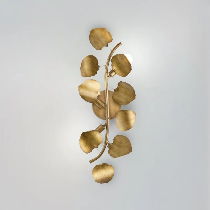 UHP4997 Eclectic Indoor Wall Sconce, 24-1/2''H x 4-3/8"W x 9''D, Gold Ombre Finish, Hervey Collection — Urban Ambiance LED Wall Lights 60.0W 3000K