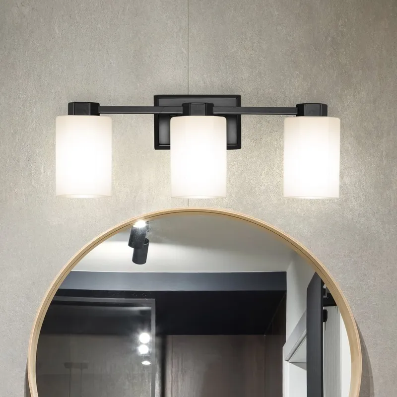 UHP4968 Classic Indoor Bath Light, 8-3/8''H x 5-3/8"W x 22-3/8''D, Matte Black Finish, Minden Collection — Urban Ambiance LED Linear Lights 100.0W 3000K