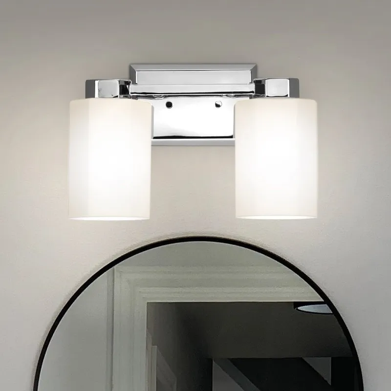 UHP4963 Classic Indoor Bath Light, 8-3/8''H x 5-3/8"W x 13-3/8''D, Polished Chrome Finish, Minden Collection — Urban Ambiance LED Smart & Connected Lighting 100.0W 3000K