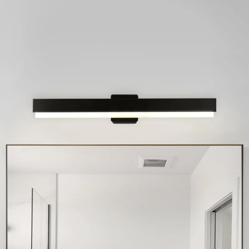 UHP4843 Scandinavian Indoor Bath Light, 4-13/164''H x 3"W x 32''D, Matte Black Finish, Flensburg Collection — Urban Ambiance LED Linear Lights 30.0W 3000K