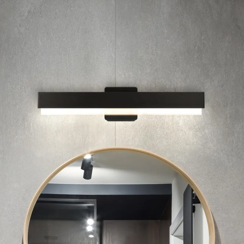UHP4841 Scandinavian Indoor Bath Light, 4-13/164''H x 3"W x 24''D, Matte Black Finish, Flensburg Collection — Urban Ambiance LED Linear Lights 22.0W 3000K