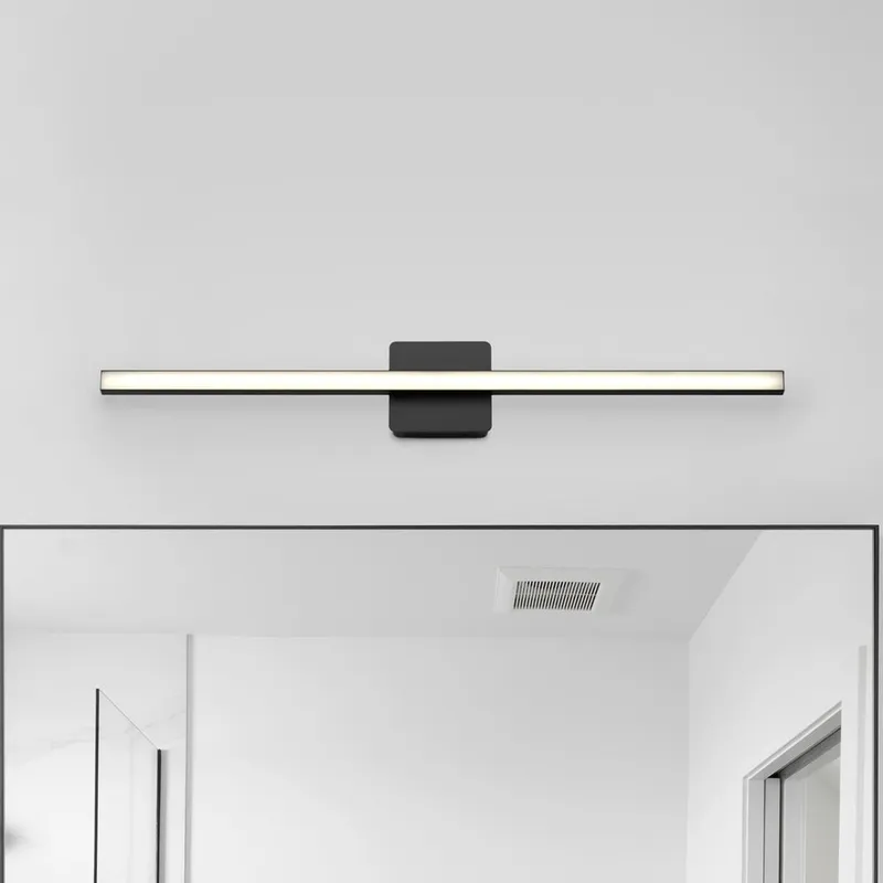 UHP4815 Minimalist Indoor Bath Light, 4-13/164''H x 2.09"W x 32''D, Matte Black Finish, Mandan Collection — Urban Ambiance LED Linear Lights 22.0W 3000K