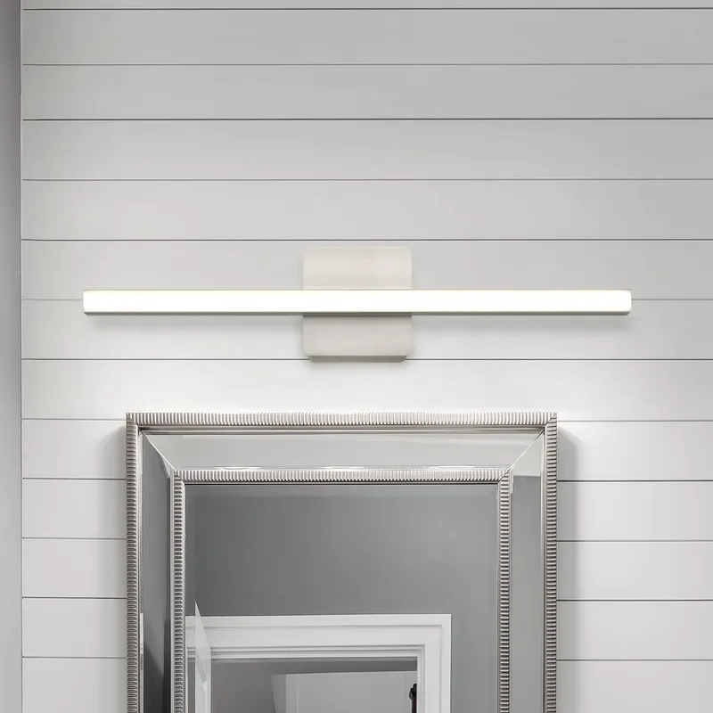 UHP4810 Minimalist Indoor Bath Light, 4-13/164''H x 2.09"W x 24''D, Brushed Nickel Finish, Mandan Collection — Urban Ambiance LED Linear Lights 18.0W 3000K