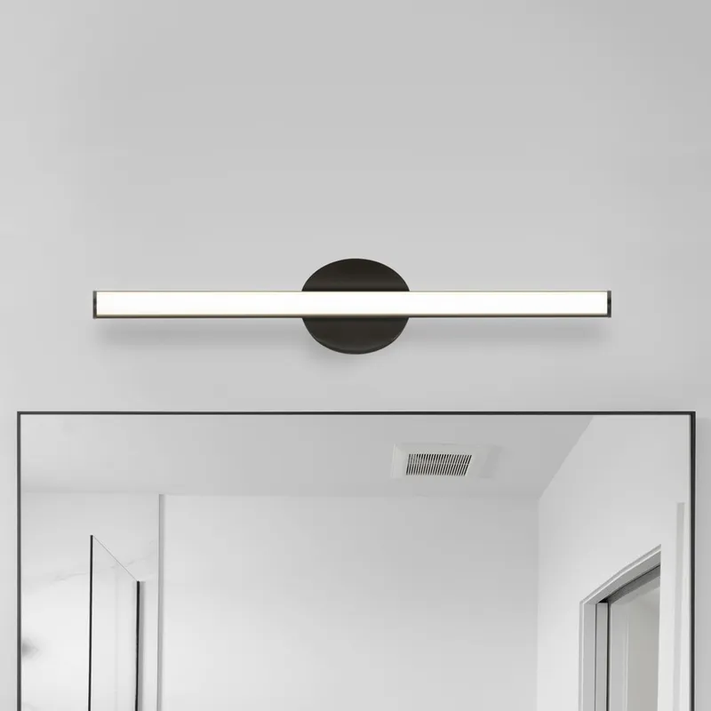 UHP4805 Minimalist Indoor Bath Light, 5-3/48''H x 3"W x 32''D, Matte Black Finish, Winsen Collection — Urban Ambiance LED Linear Lights 22.0W 3000K