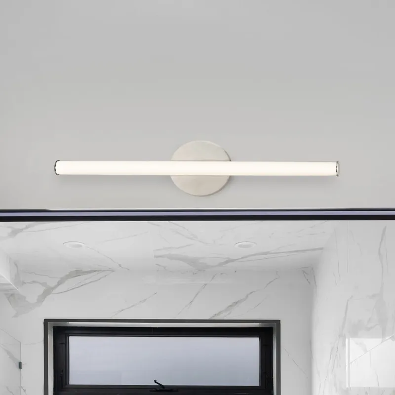 UHP4804 Minimalist Indoor Bath Light, 5-3/48''H x 3"W x 32''D, Brushed Nickel Finish, Winsen Collection — Urban Ambiance LED Linear Lights 22.0W 3000K
