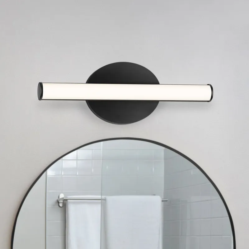 UHP4801 Minimalist Indoor Bath Light, 5-3/48''H x 3"W x 16''D, Matte Black Finish, Winsen Collection — Urban Ambiance LED Linear Lights 11.0W 3000K