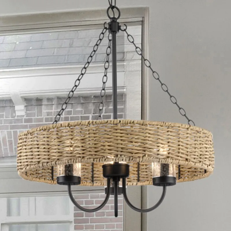 UHP4781 Casual Indoor Chandelier, 21-1/2''H x 20"W x 20''D, Matte Black Finish, Bexley Collection — Urban Ambiance LED Landscape Lights 60.0W 3000K