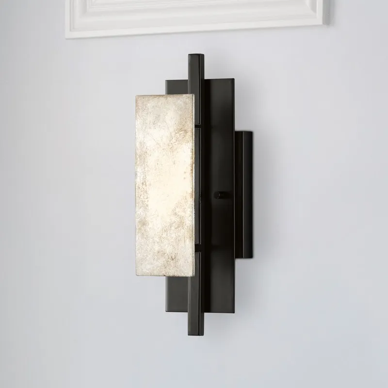 UHP4705 Tuscan Indoor Wall Sconce, 15-1/8''H x 3-5/8"W x 5-3/8''D, Matte Black Finish, Gambier Collection — Urban Ambiance LED Wall Lights 60.0W 3000K
