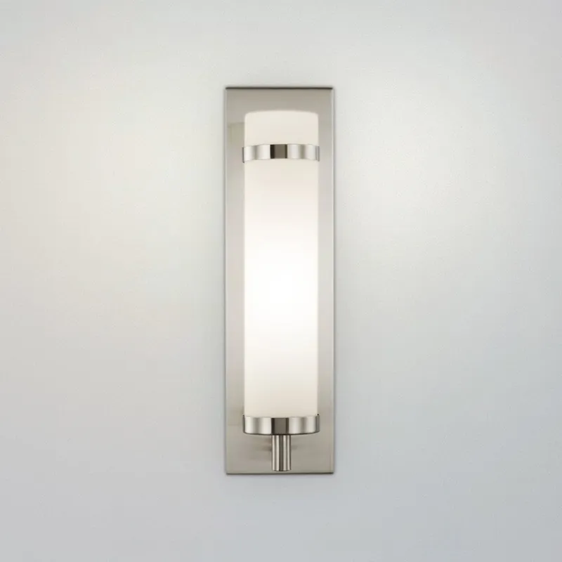 UHP4633 Mid Century Modern Indoor Wall Sconce, 18''H x 4"W x 5''D, Brushed Nickel Finish, Busselton Collection — Urban Ambiance LED Wall Lights 60.0W 3000K