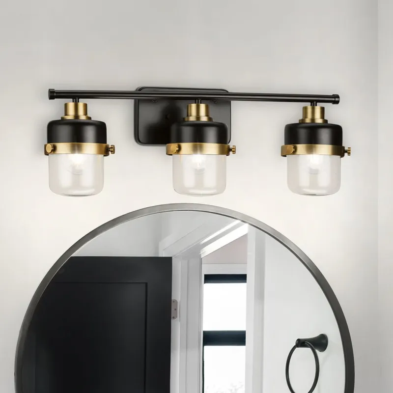 UHP4475 Industrial Indoor Bath Light, 8-3/8''H x 6-3/8"W x 24-1/8''D, Matte Black Finish, Olympia Collection — Urban Ambiance LED Linear Lights 60.0W 3000K