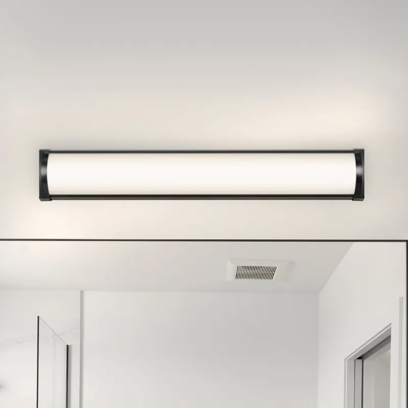 UHP4463 Minimalist Indoor Bath Light, 4-3/4''H x 2-5/163"W x 32''D, Matte Black Finish, Ashford Collection — Urban Ambiance LED Linear Lights 30.0W 3000K