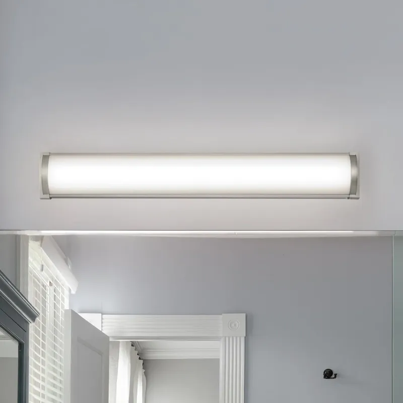 UHP4462 Minimalist Indoor Bath Light, 4-3/4''H x 2-5/163"W x 32''D, Brushed Nickel Finish, Ashford Collection — Urban Ambiance LED Linear Lights 30.0W 3000K