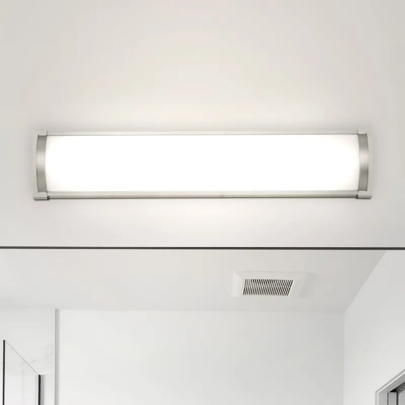 UHP4460 Minimalist Indoor Bath Light, 4-3/4''H x 2-5/163"W x 24''D, Brushed Nickel Finish, Ashford Collection — Urban Ambiance LED Linear Lights 22.0W 3000K