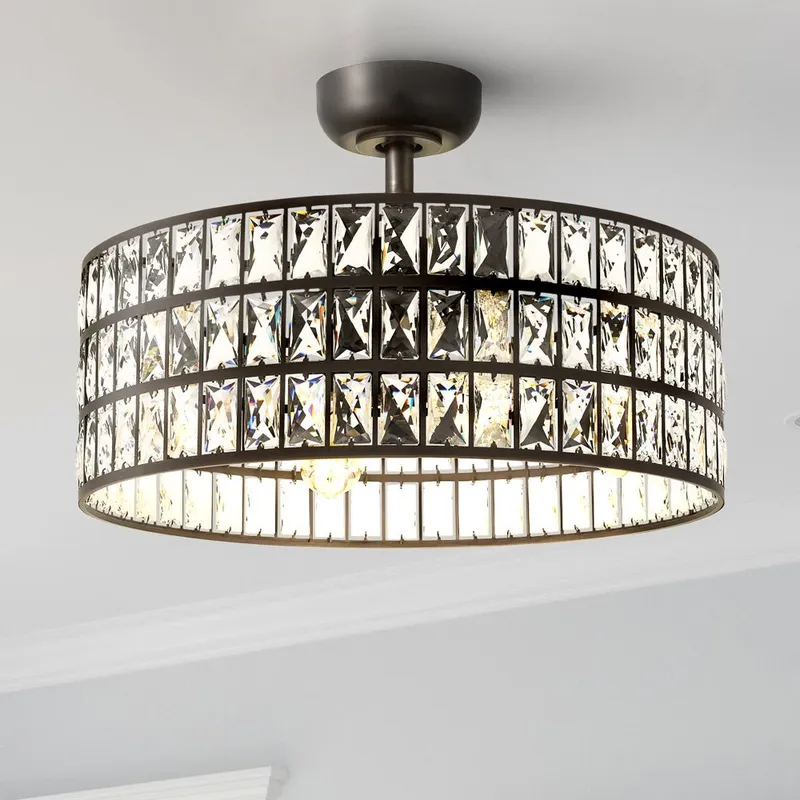 UQL9071 Glam Indoor Ceiling Fan, 10.25''H x 22.50''W x 22.50''D, Western Bronze Finish, Bendigo Collection — Urban Ambiance LED Post Top Lights 8.0W 3000K
