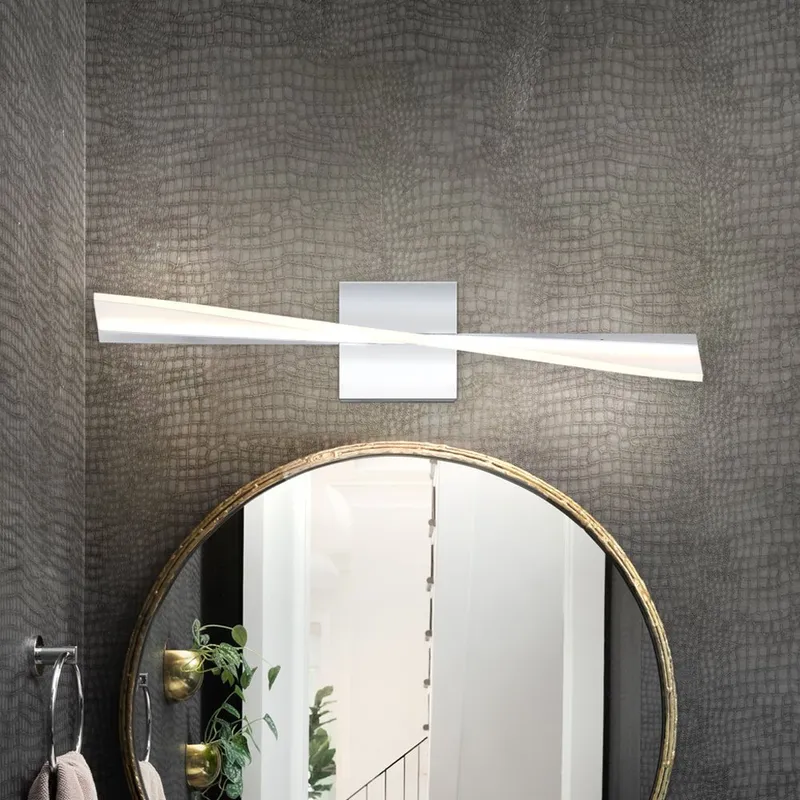 UQL5380 Contemporary Indoor Bath Light, 4.75''H x 23.5''W x 4.25''D, Polished Chrome Finish, Waverley Collection — Urban Ambiance LED Linear Lights 8.0W 3000K