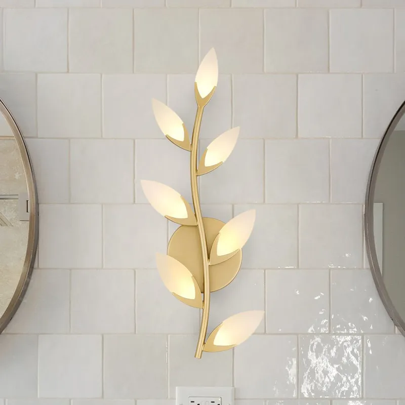 UQL5371 Glam Indoor Wall Sconce, 20.5''H x 8.75''W x 2.5''D, Soft Gold Finish, Tallinn Collection — Urban Ambiance LED Wall Lights 14.0W 3000K