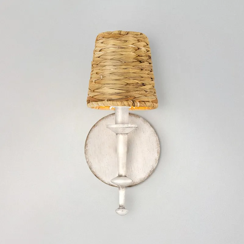 UQL5361 Bohemian Indoor Wall Sconce, 11.5''H x 5''W x 6.5''D, Antique White Finish, Norwich Collection — Urban Ambiance LED Wall Lights 60.0W 3000K