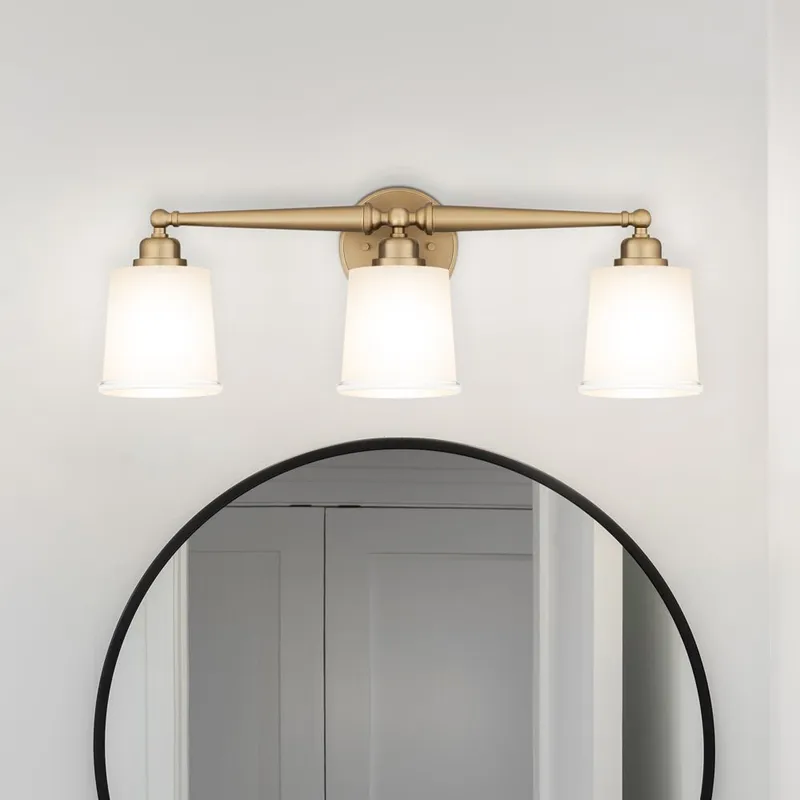 UQL5311 Classic Indoor Bath Light, 8.5''H x 24''W x 6.5''D, Bronze Gold Finish, Maddock Collection — Urban Ambiance LED Linear Lights 100.0W 3000K