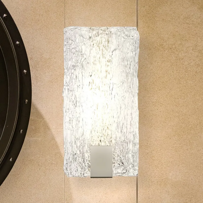 UQL5205 Contemporary Indoor Wall Sconce, 12.00''H x 6.00''W x 3.75''D, Polished Chrome Finish, Riga Collection — Urban Ambiance LED Wall Lights 8.0W 3000K