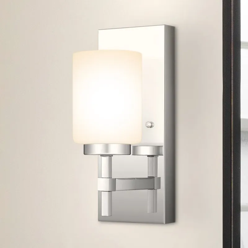 UQL5170 Minimalist Indoor Bath Light, 12.00''H x 4.75''W x 5.75''D, Polished Chrome Finish, Stade Collection — Urban Ambiance LED Smart & Connected Lighting 8.0W 3000K