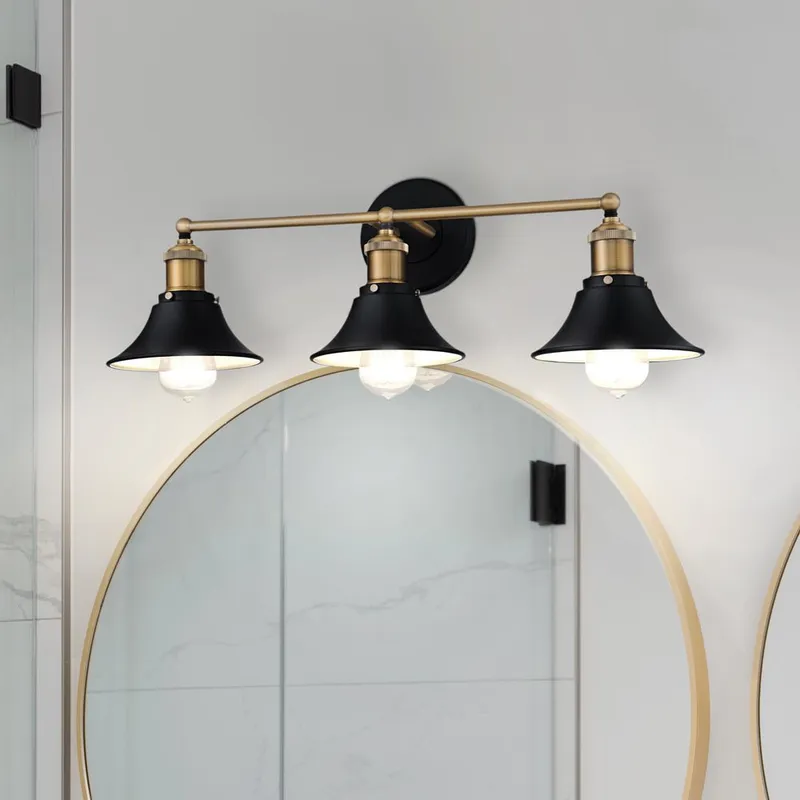 UQL5131 Cosmopolitan Indoor Bath Light, 8.25''H x 24.00''W x 7.25''D, Matte Black Finish, Geneva Collection — Urban Ambiance LED Linear Lights 100.0W 3000K