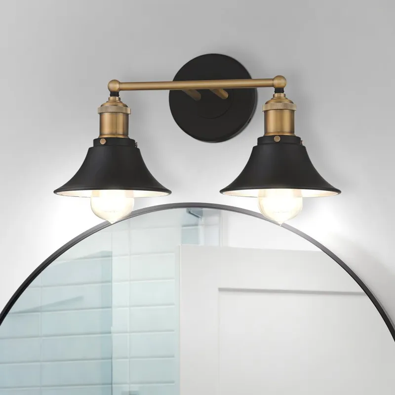 UQL5130 Cosmopolitan Indoor Bath Light, 8.25''H x 15.25''W x 7.25''D, Matte Black Finish, Geneva Collection — Urban Ambiance LED Smart & Connected Lighting 100.0W 3000K