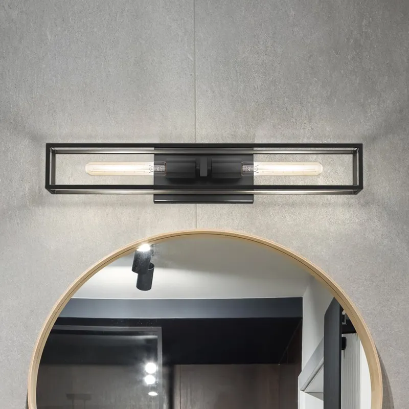 UQL4882 Mid Century Modern Indoor Bath Light, 4.75''H x 24.00''W x 4.00''D, Matte Black Finish, Langley Collection — Urban Ambiance LED Linear Lights 100.0W 3000K