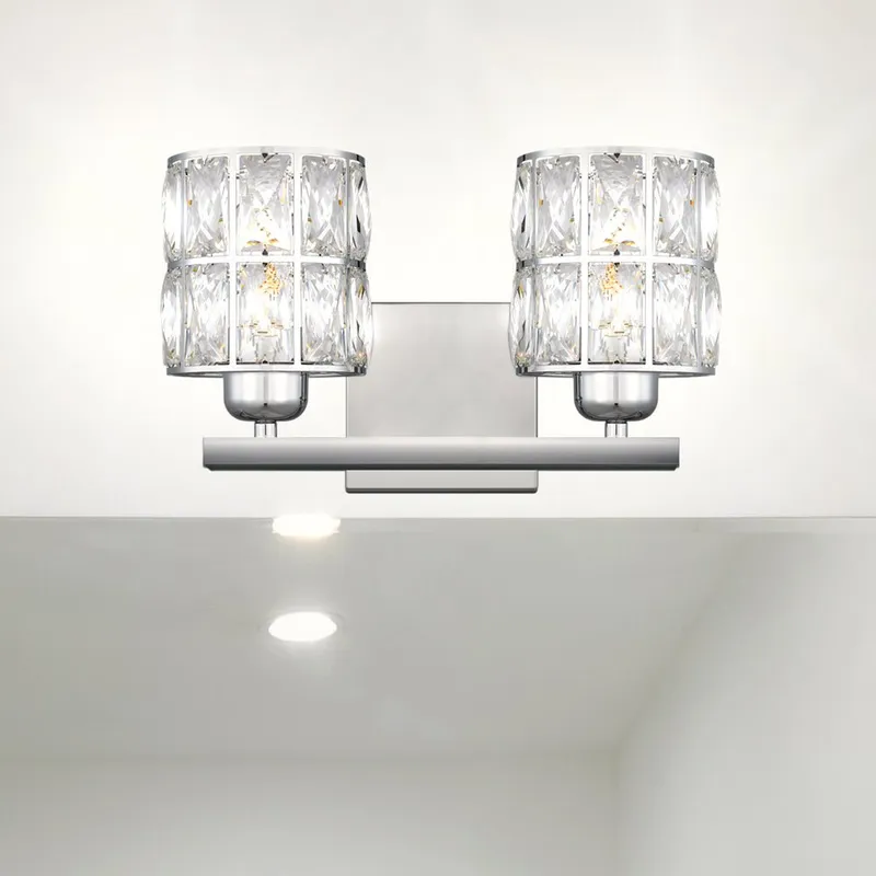 UQL4764 Cosmopolitan Indoor Bath Light, 8.00''H x 13.00''W x 6.25''D, Polished Chrome Finish, Casselton Collection — Urban Ambiance LED Smart & Connected Lighting 100.0W 3000K