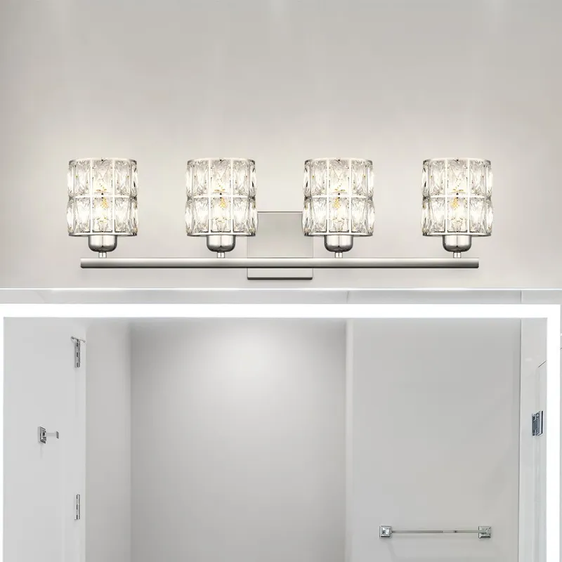 UQL4762 Cosmopolitan Indoor Bath Light, 8.00''H x 29.50''W x 6.25''D, Polished Chrome Finish, Casselton Collection — Urban Ambiance LED Linear Lights 100.0W 3000K